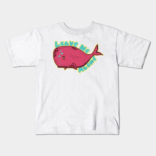 Big Sweet Whale Kids T-Shirt by RiyanRizqi